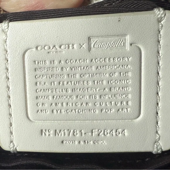 Coach Campbell's Soup Can Clutch in Red and White - Picture 5 of 5